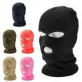 thumbnail image 3 of Nvzi-c Mask 3 Holes for Cold Weather, Winter Ski Mask for Men and Women Thermal Circulation Mask (Rose Red), 3 of 5