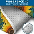 thumbnail image 4 of Blue Sunflower Pattern Bathroom Rugs Sets 3 Piece,Toilet Cover Set,Absorbent Non Slip Bathroom Mats Sets with U-Shaped Contour Rug Toilet Rug Set, 4 of 5