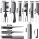 thumbnail image 3 of peignes Kit De Coiffure - Set 20 Peigne Fiber Carbone Professionnel Pour Salon Coiffure Barbe Cheveux, 3 of 5