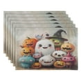 thumbnail image 2 of Ghost Companion Placemats Set of 6 Coffee Mats, Non Slip Backing 18x12 Inch for Home and Restaurants, 2 of 9