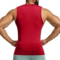 thumbnail image 4 of BXINGOHAI Compression Shirt Men Shapewear Slimming Body Shaper Vest Compression Tank Top Undershirt Red,L, 4 of 6