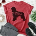 thumbnail image 2 of Cocker Spaniel Mama T-shirt, Unisex Women's Shirt, Cocker Spaniel Owner, Best Dog Mom Gift, Heather Red, Medium, 2 of 6