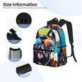 thumbnail image 2 of JUNZAN Rainbow Bulldog Sunglasses for Laptop Backpack for Women Men,Casual Backpack Travel Daypack Computer Bag Fit for Travel Hiking Weekend, 2 of 6