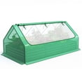 thumbnail image 5 of Quictent 8x4x1 ft Raised Garden Bed with Greenhouse Cover Galvanized Steel Raised Beds for Vegetables Metal Planter Box Outdoor Gardening Green, 5 of 9