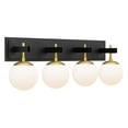 thumbnail image 2 of Varaluz Allie 4-Lt Bath - Black/Satin Brass, 2 of 5