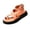 Orange, variant on Bkhluea Women Toe Loop Buckle Strap Platform Sandals Comfortable Footwear For Casual Outdoor Daily Activities