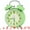Green, variant on Unique Bargains Loud Alarm Twin Bell Alarm Clock Purple 4.6"L x 2.2"W x 6.6"H