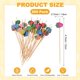thumbnail image 3 of Uxcell 200-Pack Palillos de Cóctel, Palillo de Bambú Elegante de 4.7 Pulgadas para Barbacoa/Tablas de Charcutería/Bebidas/Frutas [Multicolor, Fresa], 3 of 6