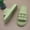 Green GN36-37, variant on Latrodar Shower Slippers for Women Retro Soft Casual Womens Slide Sandals Summer Jeweled BOHO Sparkly Slippers Platform Heels Slippers BOHO Knitted Beach Shower Shoes Outdoor Yoga Mat Slip on Sandals