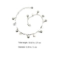 thumbnail image 3 of 1 Pce Bracelet de Cheville Réglable Argent pour Filles Usage Délicat à Long Terme, 3 of 8