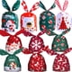 thumbnail image 2 of 10/20 piezas de bolsas de plástico para dulces navideños con forma de orejas de conejo, bolsas de cartón para dulces de Papá Noel y muñeco de nieve para galletas navideñas, suministros de embalaje par, 2 of 5
