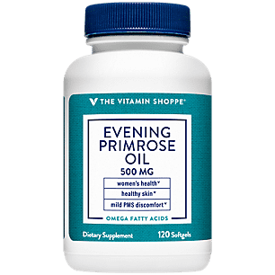 The Vitamin Shoppe Evening Primrose Oil 500MG, Natural Source of GLA (Gammia Linolenic Acid), Supplement for Women's Health  Hormonal Balance (120 Softgels)