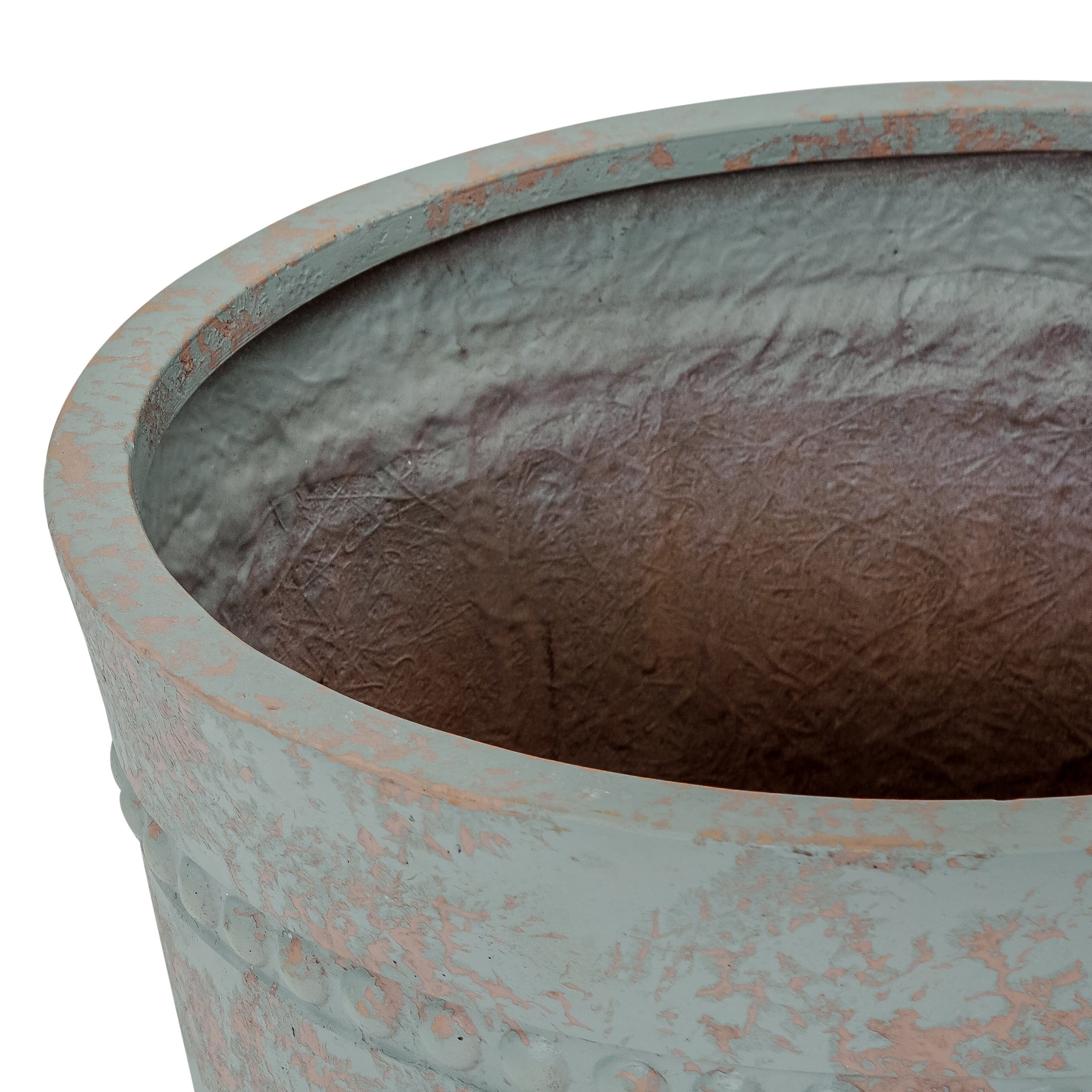 Christopher Knight Home 21.6" Outdoor Urn Planter for Garden, Polyresin Stone Look, Antique Gray