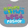 thumbnail image 4 of Inktastic Grandpa Worlds Best Pastor Boys or Girls Baby Bib, 4 of 4