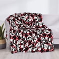 thumbnail image 3 of Honeii French Bulldog1 print throw blanket, crafted from cozy cotton flannel, offers versatile home decor as a bedding suitable for all seasons.-50"x40", 3 of 6