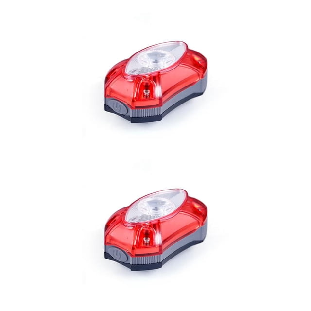 pitrice Tail Light Plastic Brand New Back Beacon Rechargeable Safety Warning Lamp Compact for Bicycle Mountain Cycling 2Set
