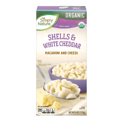 Simply Nature Organic Shells & White Cheddar Pasta,6 Oz,3-Pack