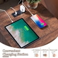 thumbnail image 4 of OKD Farmhouse Nightstand Set of 2 with Charging Station for Bedroom, 2-Drawer End Table, Reclaimed Barnwood, 4 of 7