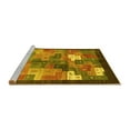 thumbnail image 2 of Ahgly Company Machine Washable Indoor Rectangle Abstract Yellow Contemporary Area Rugs, 2' x 3', 2 of 4