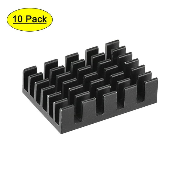 Electronic Radiators Heatsink for MOS GPU IC Chip Black 20 x 14 x 6 mm 10pcs
