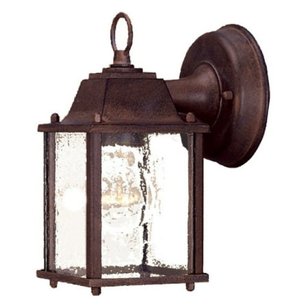 Contemporary Outdoor Sconces Acclaim Lighting 5001 Wall Sconces Builder's Choice Outdoor Lighting Outdoor Wall Sconces ;Burled Walnut / Clear Beveled Glass ()