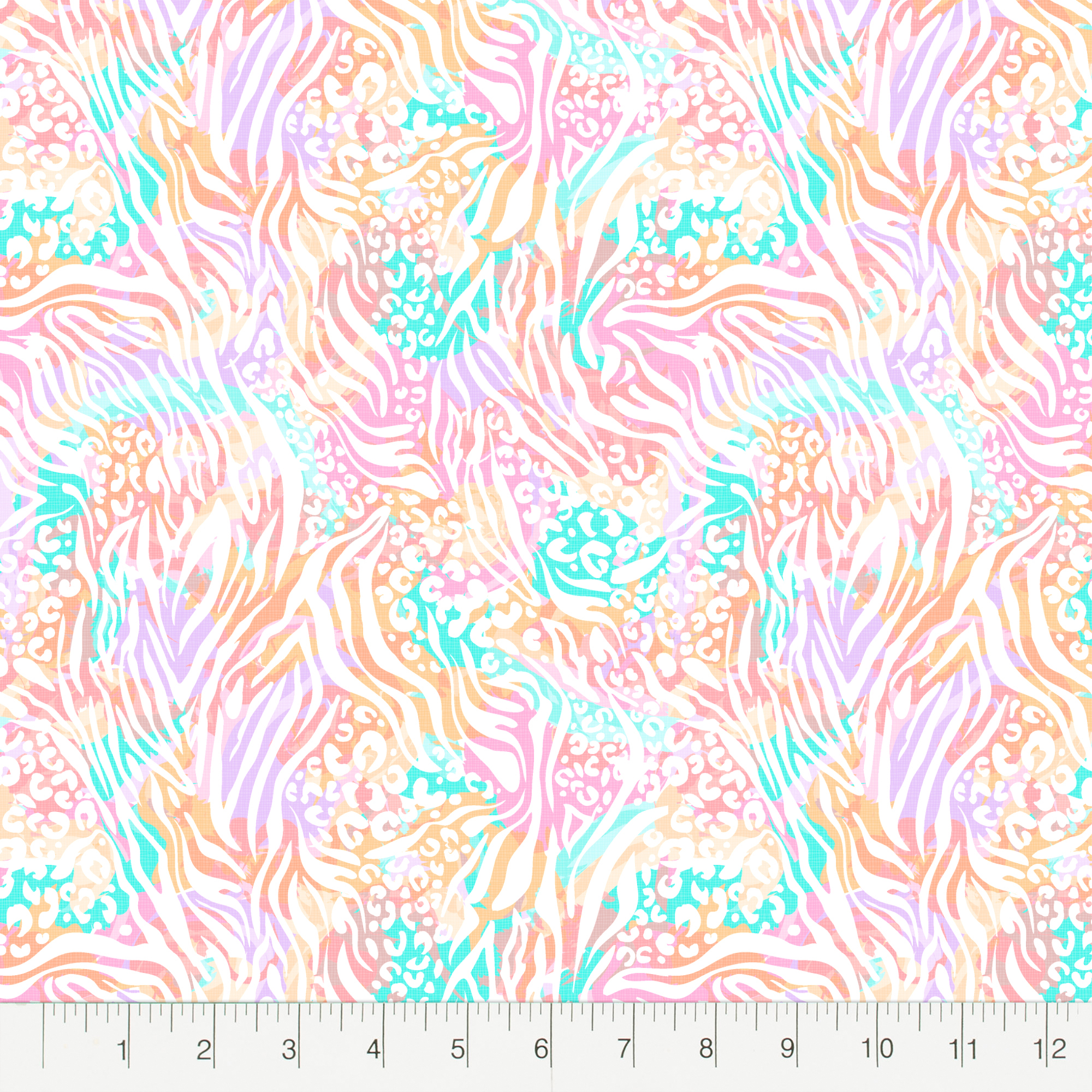 Create It 18"x21" Cotton Animal Skin Precut Sewing & Craft Fabric, Multicolor 10 Pieces
