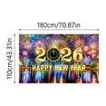 thumbnail image 3 of zhangmingg Happy Year 2026 Celebration Banner Large Party for Photography and Garage Events, 3 of 4