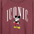 thumbnail image 3 of Mickey & Friends - Iconic Mickey - Women's Lightweight French Terry Long Sleeve Shirt, 3 of 5