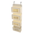 thumbnail image 3 of Organisateur Suspendu pour Garde-Robe, Organisateur par-Dessus la Porte Finition Soignée Multicouche Grande Capacité de Charge pour Chambre Kaki 4 Compartiments, 3 of 8