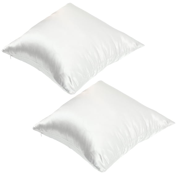 LOLIPPYY Faux Silk Throw Pillow Covers Grey Stylish for Home Use 2Pcs