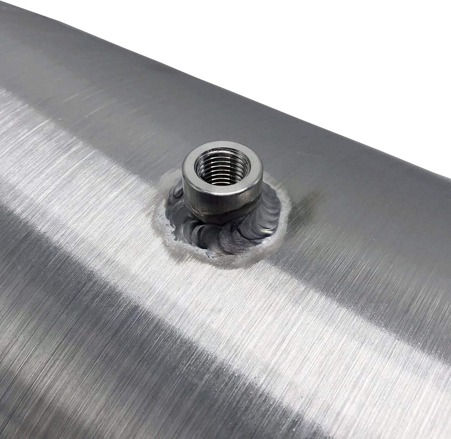 JSD 10" x20" 6.75 Gallon Spun Aluminum Fuel Tank / Gas Tank 1/4" NPT Outlet Center Fill