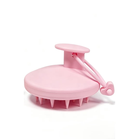 Sndyi Silicone Scalp Massager Shampoo Brush, Hair Scrubber with Soft Silicone Bristles, Scalp Scrubber/Exfoliator for Dandruff Removal, Wet Dry Scalp Brush for Hair Growth & Scalp Care, Oatmeal