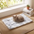 thumbnail image 6 of Thick Warm Pet Sleeping Mat for Dogs and Cats, All Season Polyester Bed Pad, White or Blue, Supportive Cushion for Crates, Sofas, Carriers and Home Comfort, 6 of 6