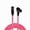 Pink, variant on Coluber Cable 3-Pin M-Right Angle Balanced XLR Cable - Premium Cord 0.5ft