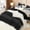 Black-Queen (90"x90"), variant on Black Queen (90"x90") Fluffy Fleece Bedding Set