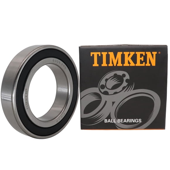 TIMKEN 6009-2RS 2 Pcs Double Rubber Seal Bearings 45x75x16mm, Pre-Lubricated and Stable Performance and Cost Effective, Deep Groove Ball Bearings.