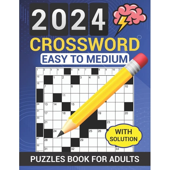 Crossword Puzzle Book Large Print for Adults and Seniors