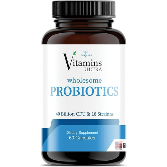 Vitamins Ultra Wholesome Probiotics 51 Billion CFU and 18 Strains for Women Men