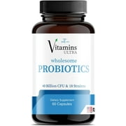 Vitamins Ultra Wholesome Probiotics 51 Billion CFU and 18 Strains for Women Men