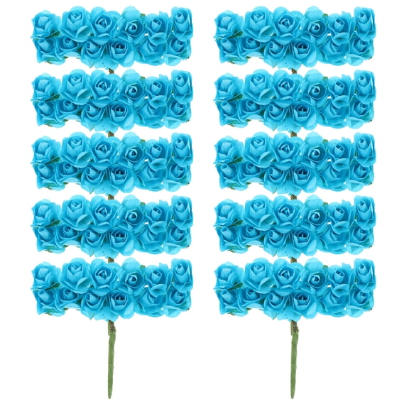 MLINS  144 Pcs Artificial Decor Paper Flower Rose Exquisite Decorations