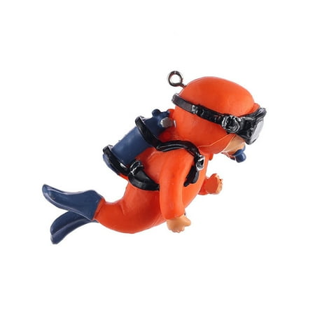 

LSFYSZD Home Fish Tank Accessory Cartoon Diver Floating Pendant Ornament Fish Toy for Aquarium