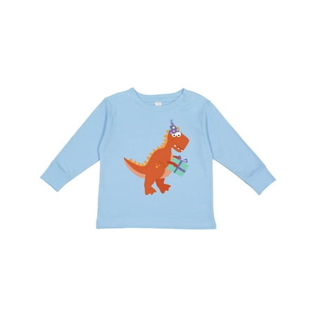 

Inktastic Dinosaur Birthday Gift Toddler Boy or Toddler Girl Long Sleeve T-Shirt