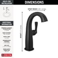 thumbnail image 2 of Delta 677-CZ-PR-DST Stryke 1.2 GPM Single Hole Bathroom Faucet - Lumicoat Champagne Bronze, 2 of 2
