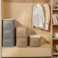 Floleo Large Storage Baskets For Shelves | Fabric Closet Organizers And ...