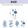 thumbnail image 2 of Temporary Tattoos, 8-Sheet 1-2 Weeks Long Tattoos Sticker for Adult Children Tattoos Stickers, 2 of 5