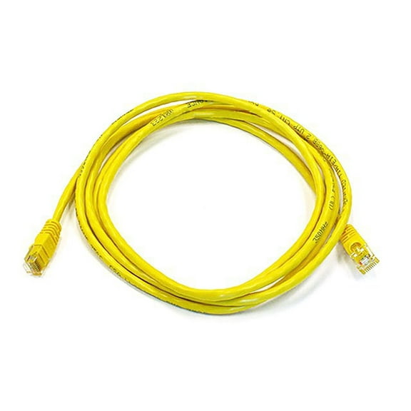 Monoprice 7' 24AWG Cat5e UTP Ethernet Network Cable Yellow 102142