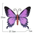 thumbnail image 7 of Large Metal Butterfly Purple and Color Outdoor Garden Home Decor Wall Art, 7 of 7
