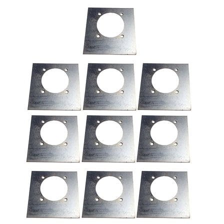 RAParts 10-Pack Heavy-Duty Recessed Mounting Backplate 5-5/8" x 5-1/4" for D-Ring Anchor