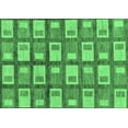 thumbnail image 1 of Ahgly Company Indoor Rectangle Abstract Emerald Green Modern Area Rugs, 4' x 6', 1 of 4