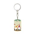 thumbnail image 2 of Uemuo Christmas Card With Gnomes Pattern Rectangular Metal Keychain - Durable, Stylish, and Personalized Key Ring for Men and Women,Engraved Keychain,Gift Slim Sturdy Keychain, 2 of 7